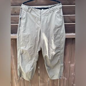 J-jill crop pants Tan Womens Size 14